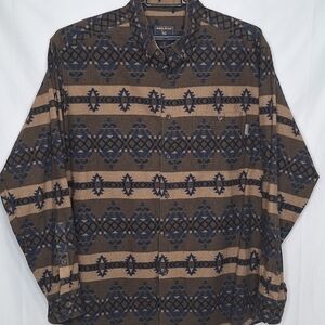 Woolrich Aztec Pattern Flannel Shirt Size XL